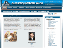 Tablet Screenshot of accountingsoftwareworld.com